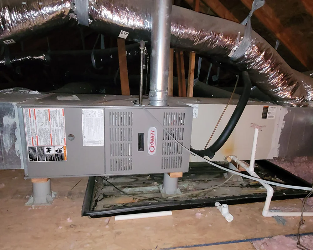 Furnace in Attic of Home in Oklahoma City